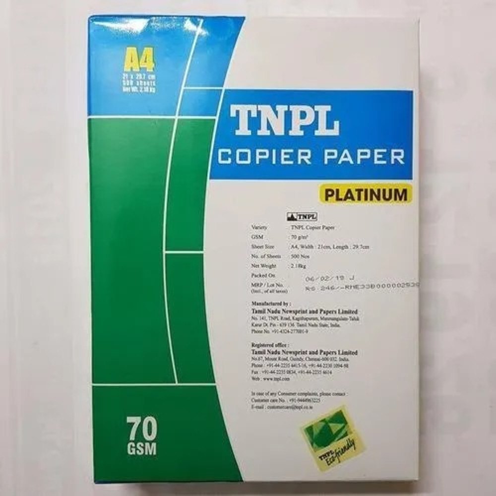 TNPL — TNPL 70/75/80 GSM A4 Copier Paper Wholesale India